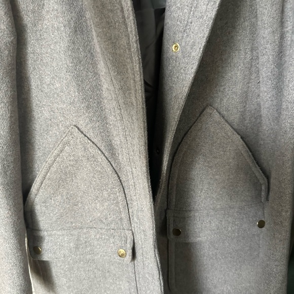 J. Crew Gray Utility Jacket with Hood - Picture 4 of 4